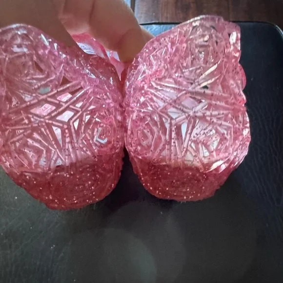 Sparkly Pink girl jelly Shoes - Picture 5 of 9